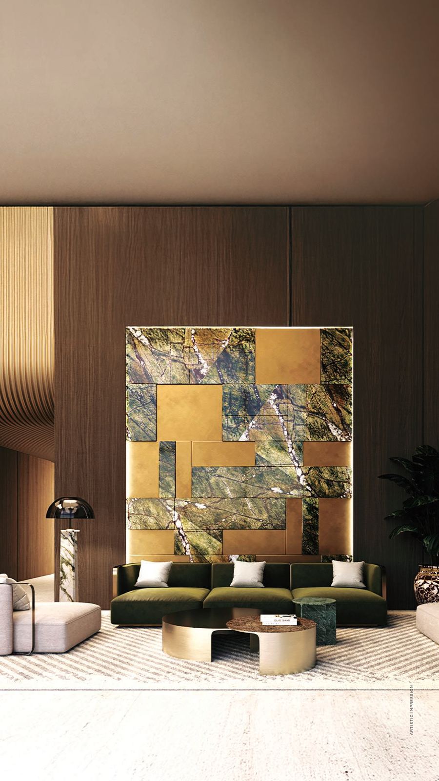 Interiors curated by Elie Saab Maison at Smart World Suites